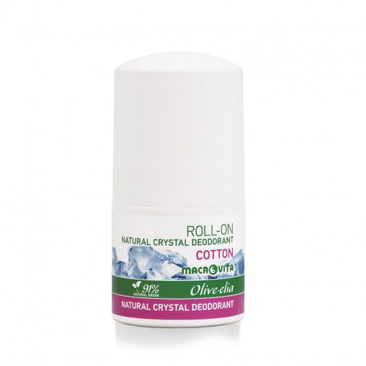 Natural Crystal Deodorant Roll On Cotton
