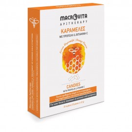 Macrovita Candies with Propolis, Vitamin C & Herbal Extracts – Mountain Tea, Echinacea, Sage