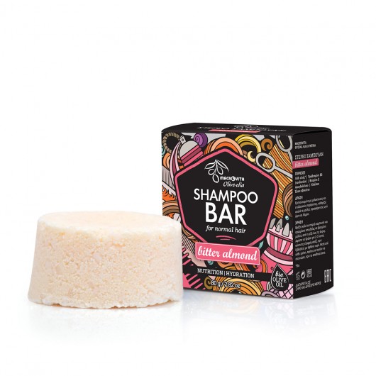 Shampoo bar for normal hair Bitter almond