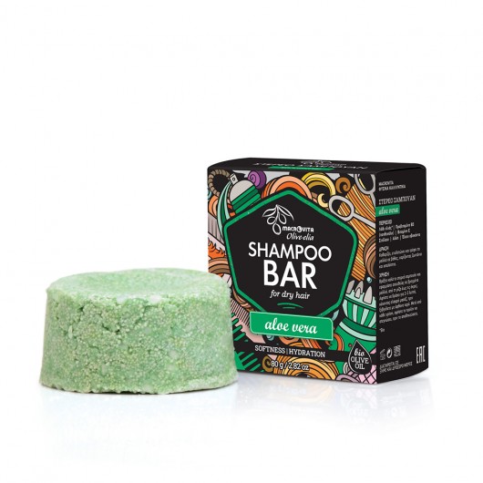 Shampoo bar for dry hair Aloe vera