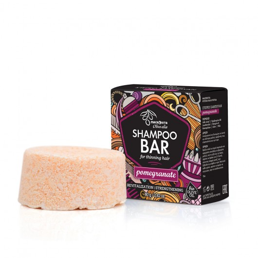 Shampoo bar for thinning hair Pomegranate